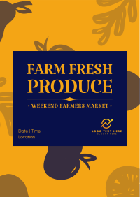 Farmers Market Produce Poster