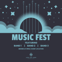 Music Fest Instagram Post Design