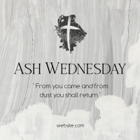 Ash Wednesday Celebration Instagram Post Design