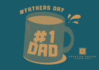 Father's Day Coffee Postcard