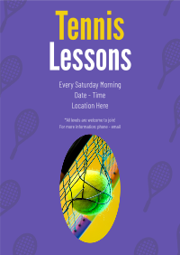 Tennis Lesson Poster