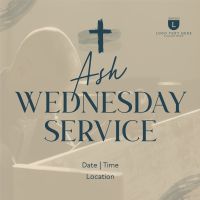 Ash Wednesday Volunteer Service Instagram Post Design
