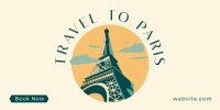 Paris Travel Booking Twitter Post