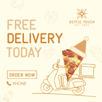 Holiday Pizza Delivery Instagram Post Image Preview