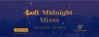 Lofi Midnight Music Facebook Cover Design