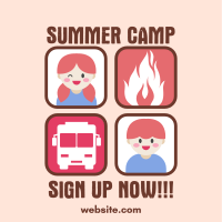 Summer Camp Registration Instagram Post