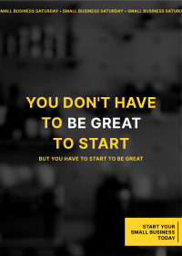 Start Your Business Today Poster