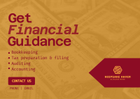 Financial Guidance Services Postcard Image Preview