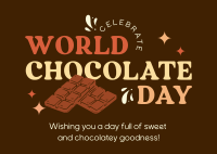Today Is Chocolate Day Postcard