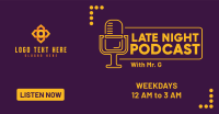 Late Night Podcast Facebook Ad