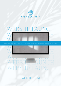 Minimalist Website Launch Flyer