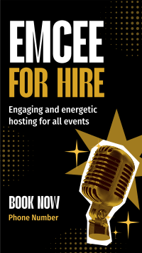 Emcee for Hire Instagram Reel Design