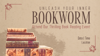 Rustic Book Day Video Image Preview