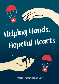 Helping Hands Humanitarian Day Poster