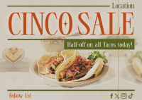 Cinco De Mayo Food Promo Postcard