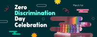 Playful Zero Discrimination Celebration Facebook Cover Image Preview