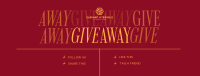 Elegant Minimal Giveaway Facebook Cover Image Preview