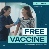 Free Vaccine Week Instagram Post