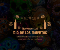 Dia De Muertos Facebook Post