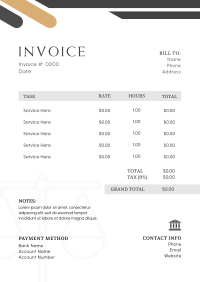 Elegant Invoice example 1