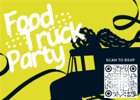 Food Truck Party Postcard