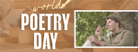 Reading Poetry Facebook Cover Design