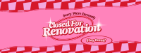 Romantic Closed Renovation Facebook Cover Image Preview