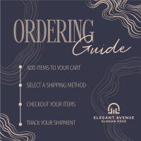 Elegant Marble Order Instructions Instagram Post Image Preview