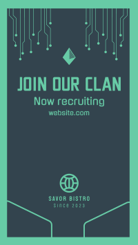 Join Our Clan Instagram Story