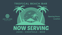 Tropical Beach Bar YouTube Video Design