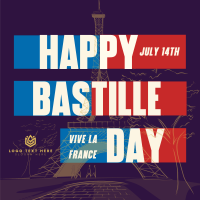 Bastille Day Instagram Post