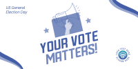 Your Vote Matters Twitter Post