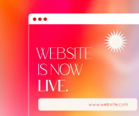 Website Now Live Facebook Post Design