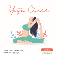 Online Yoga Class Instagram Post Design