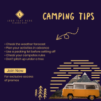 Camping Tips Instagram Post