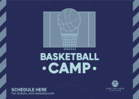 Basketball Camp Postcard