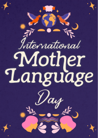 Rustic International Mother Language Day Poster