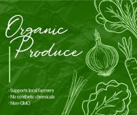 Organic Produce Facebook Post