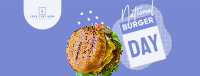 Fun Burger Day Facebook Cover Image Preview