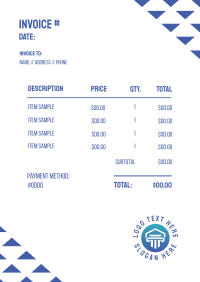 Float Triad Invoice Design