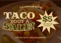 Cinco De Mayo Taco Postcard