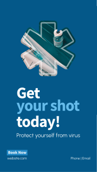 Get your shot today Instagram Story