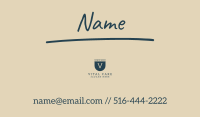 Name Outline Business Card