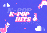 K-Pop Hits Postcard