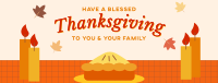 Blessed Thanksgiving Pie Facebook Cover