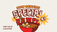 Special Ramen Serving Animation