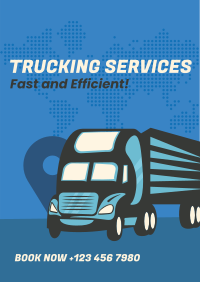 Truck Courier Service Flyer