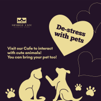 De-stress Pet Cafe  Instagram Post Image Preview