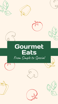 Gourmet Eats Instagram Story