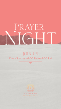 Prayer Night  Instagram Story